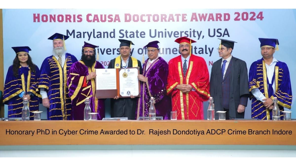 Honorary Doctorate Conferred to Dr. Rajesh Dandotiya: A Beacon of Cyber Crime Awareness in Indore