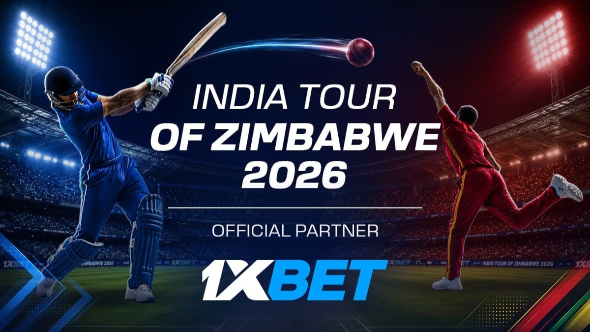 1xBet is the Official Partner of the India tour of Zimbabwe 2026