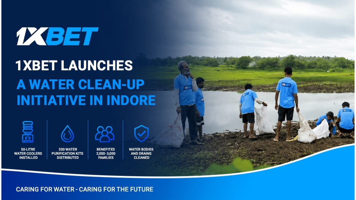 1xBet launches charitable water purification initiative in Indore