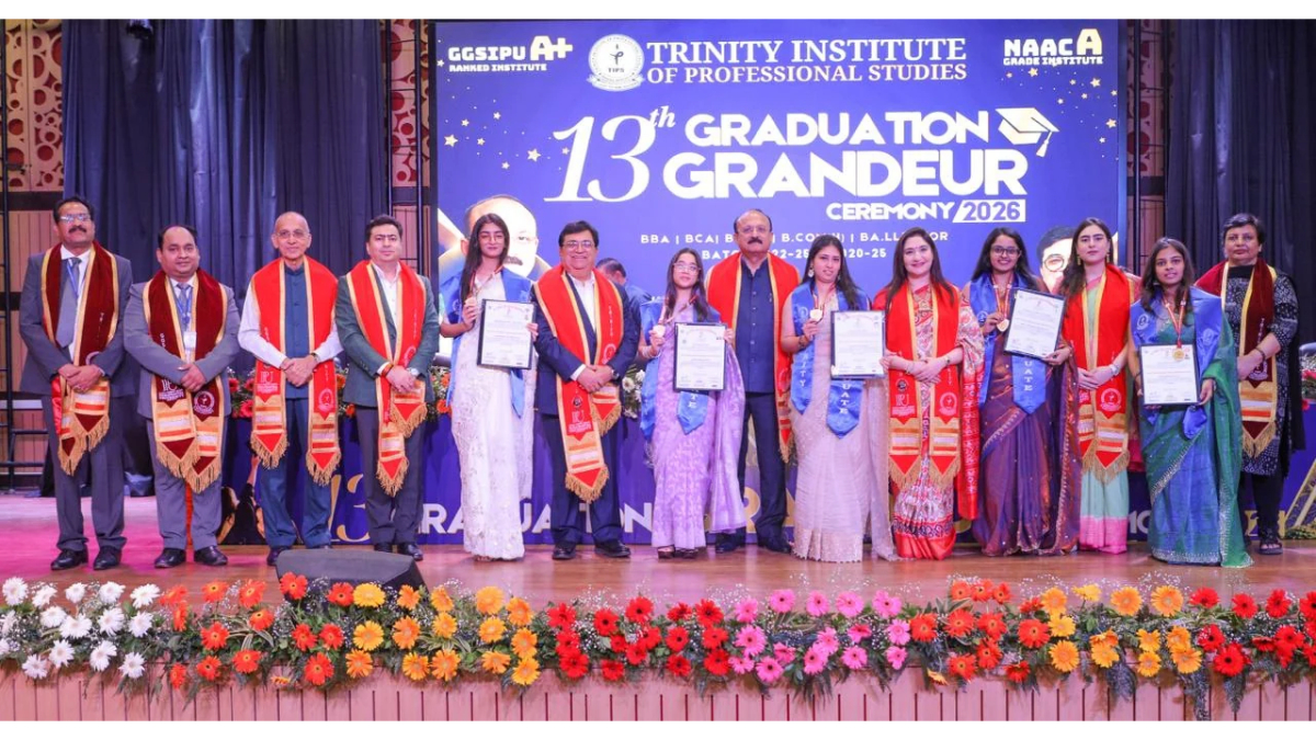 Trinity, Dwarka Celebrates 13th Convocation, “Graduation Grandeur 2026”