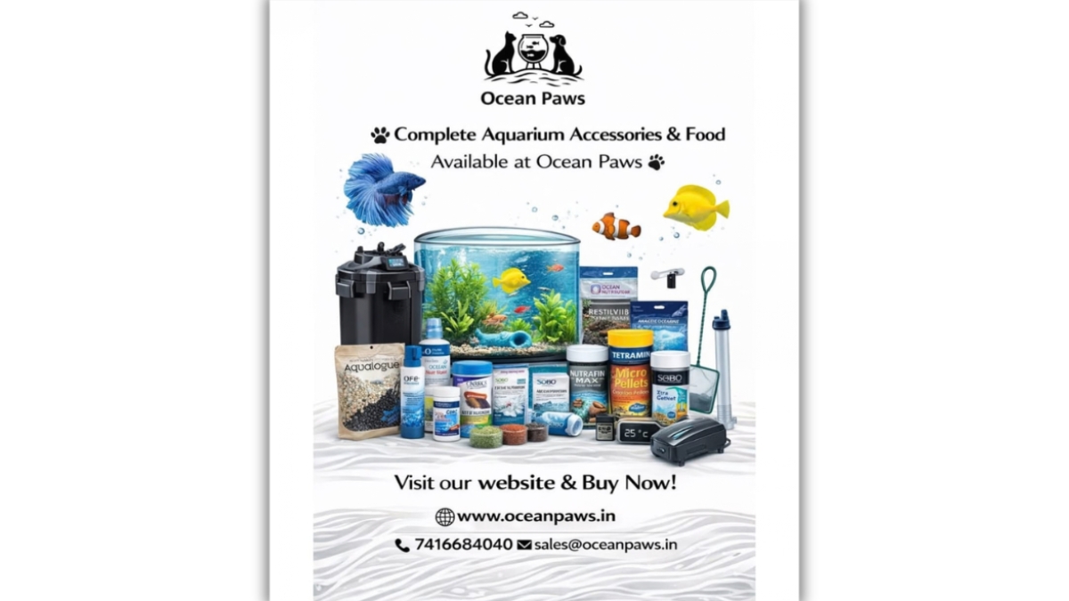 Hyderabad Based Pet Startup Ocean Paws Launches India’s First Aquarium-Led Online Pet Store, Delivering Pan-India