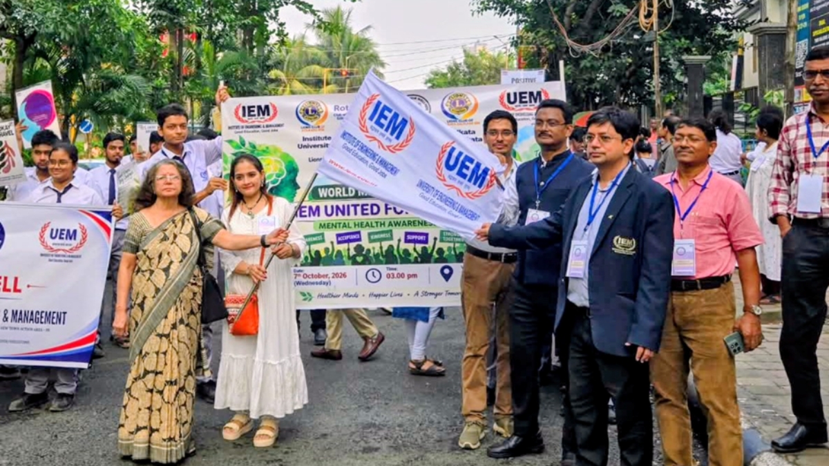 1,200 IEM Students, Faculty join Mental Health Awareness Rally in Kolkata